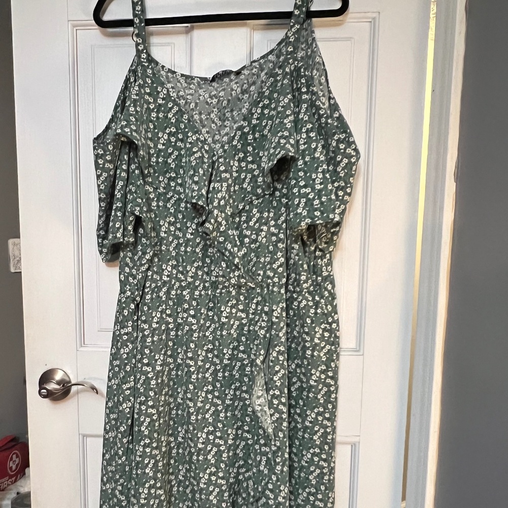 Floral wrap dress